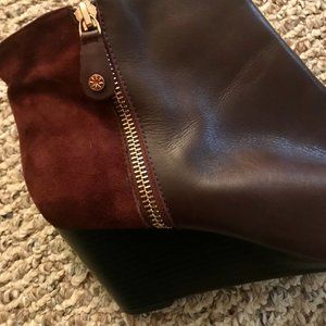 Isaac Mizrahi Wine Booties